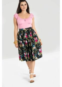 Hell Bunny Noa Noa Tiki 50's Swing Skirt Black -KILLSTAR Sales Store hell bunny HLB50051 noa noa swing skirt blk 2 5cbdb7c4 d8bf 49ef 923d ac5a3ea6f968 1024x1024