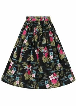 Hell Bunny Noa Noa Tiki 50's Swing Skirt Black -KILLSTAR Sales Store hell bunny HLB50051 noa noa swing skirt blk 4 ab0c9153 ea70 497e a452 5b5edd432d3a 1024x1024
