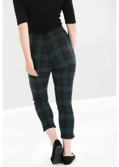 Hell Bunny Evelyn Tartan 40's Cigarette Trousers Green -KILLSTAR Sales Store hell bunny HLB50082 evelyn trousers grn 3 c8166187 e065 4487 b553 08266fdd28bf 1024x1024