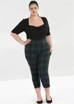Hell Bunny Evelyn Tartan 40's Cigarette Trousers Green -KILLSTAR Sales Store hell bunny HLB50082 evelyn trousers grn 4 663988fa 258c 446d aae2 ae37c8d714e8 1024x1024