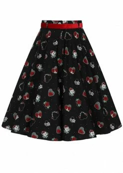 Hell Bunny Petals Hearts 50's Swing Skirt Black -KILLSTAR Sales Store hell bunny HLB50104 petals swing skirt blk 2 ad81cd78 6d9e 4179 87e6 6600647f6ed4 1024x1024