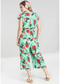 Hell Bunny Moana Hibiscus 70's Jumpsuit Mint Green -KILLSTAR Sales Store hell bunny HLB50112 moana jumpsuit mint 2 9f2f0e97 3b90 4b35 b040 0cf2b8f51fc0 1024x1024