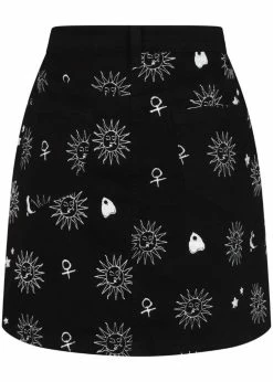 Hell Bunny Oculus Ouija Mini 60's Skirt Black -KILLSTAR Sales Store hell bunny HLB50131 oculus mini skirt blk 2 1024x1024