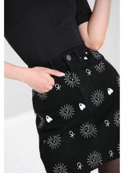 Hell Bunny Oculus Ouija Mini 60's Skirt Black -KILLSTAR Sales Store hell bunny HLB50131 oculus mini skirt blk 5 1024x1024