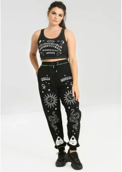 Hell Bunny Ouija Joggers Black -KILLSTAR Sales Store hell bunny HLB50158 ouija joggers blk 1 1024x1024