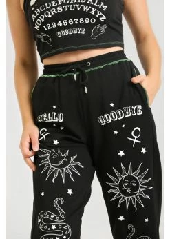 Hell Bunny Ouija Joggers Black -KILLSTAR Sales Store hell bunny HLB50158 ouija joggers blk 2 1024x1024
