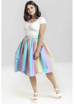 Hell Bunny Halo Ombre 50's Rainbow Swing Skirt Multi -KILLSTAR Sales Store hell bunny HLB50194 halo swing skirt mul 0 1024x1024