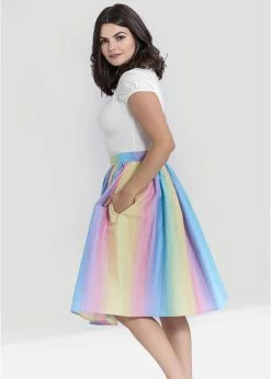 Hell Bunny Halo Ombre 50's Rainbow Swing Skirt Multi -KILLSTAR Sales Store hell bunny HLB50194 halo swing skirt mul 1 1024x1024