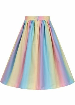 Hell Bunny Halo Ombre 50's Rainbow Swing Skirt Multi -KILLSTAR Sales Store hell bunny HLB50194 halo swing skirt mul 5 1024x1024