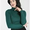 Hell Bunny Spiros 60's Jumper Dark Green