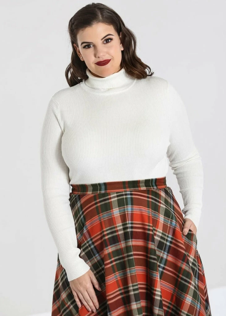 Hell Bunny Spiros 60's Jumper Ivory 4 Hell Bunny Spiros 60's Jumper Ivory - Image 2