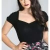 Hell Bunny Mia 50's Top In Black