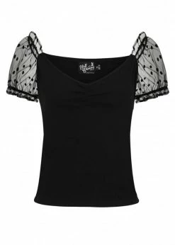 KILLSTAR Sales Store 7 Hell Bunny Amandine 50's Top Black
