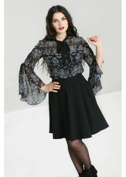 Hell Bunny Lost Whispers 40's Blouse Black -KILLSTAR Sales Store hell bunny HLB60116 lost whispers blouse blk 1 b060a340 4329 478a af75 8a93b07e6f2a 1024x1024