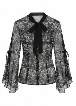 Hell Bunny Lost Whispers 40's Blouse Black -KILLSTAR Sales Store hell bunny HLB60116 lost whispers blouse blk 9 00f88a2e a9d5 494c b429 6afe98094352 1024x1024