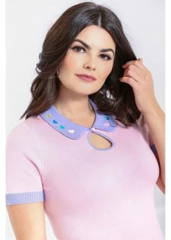 Hell Bunny Lollie Hearts 50's Top Pink 9 Hell Bunny Lollie Hearts 50's Top Pink -KILLSTAR Sales Store hell bunny HLB60139 lollie hearts top pink 1 1024x1024