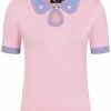 Hell Bunny Lollie Hearts 50's Top Pink