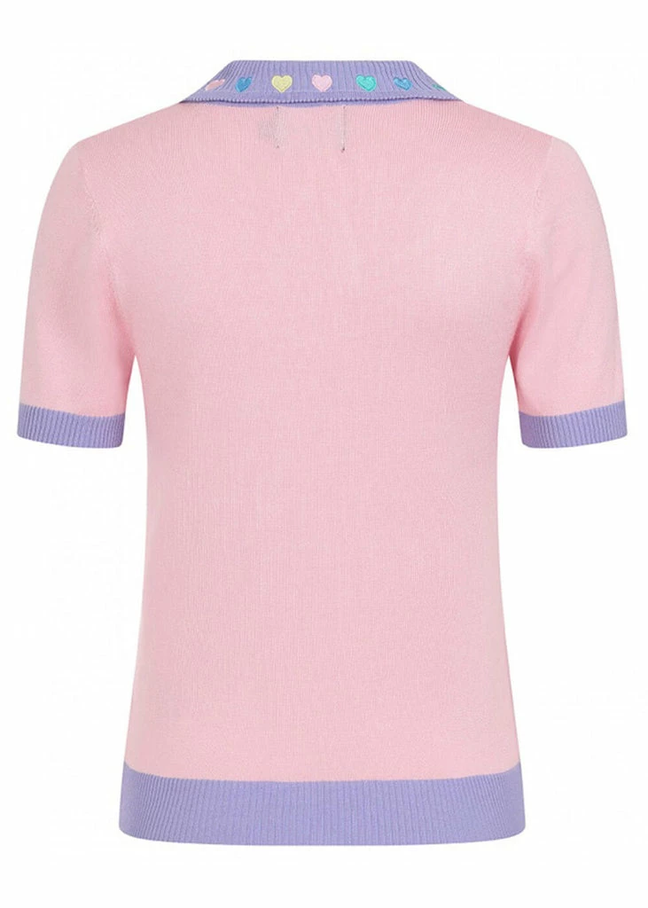 Hell Bunny Lollie Hearts 50's Top Pink 7 Hell Bunny Lollie Hearts 50's Top Pink - Image 5