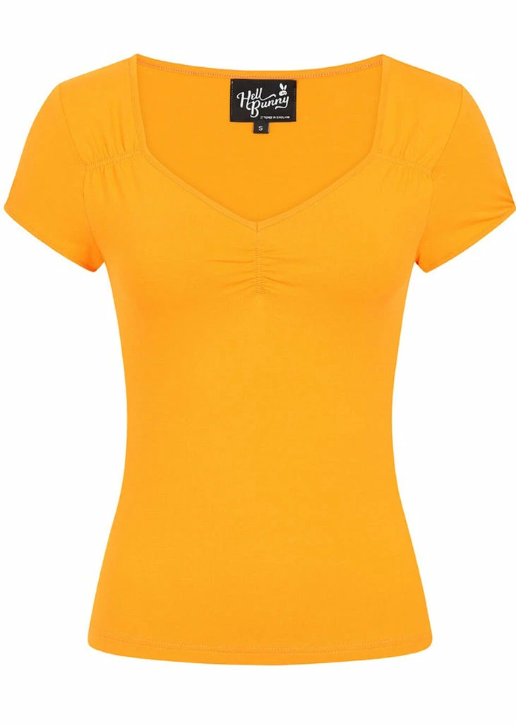 Hell Bunny Mia Top Orange 3 Hell Bunny Mia Top Orange