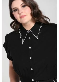Hell Bunny Drusilla Bat 40's Blouse Black White -KILLSTAR Sales Store hell bunny HLB60210 drusilla blouse blk 8 1df56ca1 9f71 4298 a2a9 1a958e4da009 1024x1024