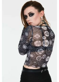 Jawbreaker Demon Sigil Mesh Top Black -KILLSTAR Sales Store jawbreaker TPA2508 demon sigil mesh top blk 4 d08cbfb0 b765 4877 91c1 5b2eb2c23128 1024x1024