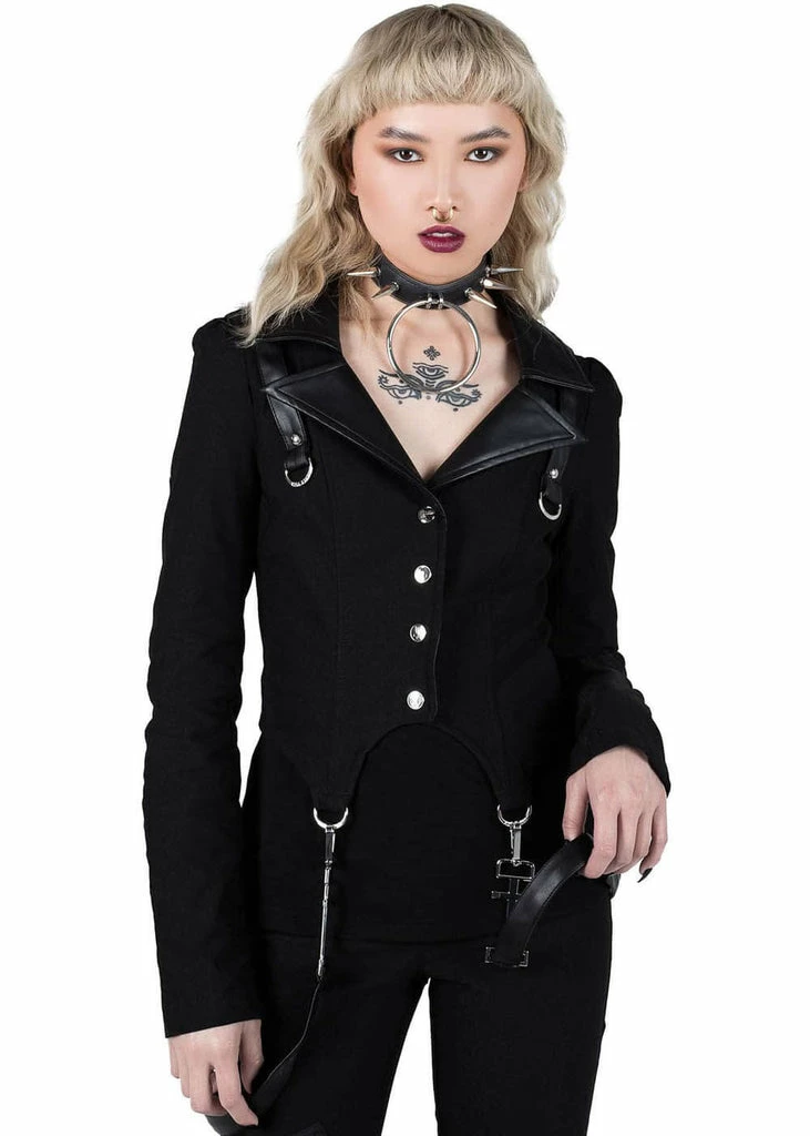 Killstar Office Demon Jacket Black 3 Killstar Office Demon Jacket Black