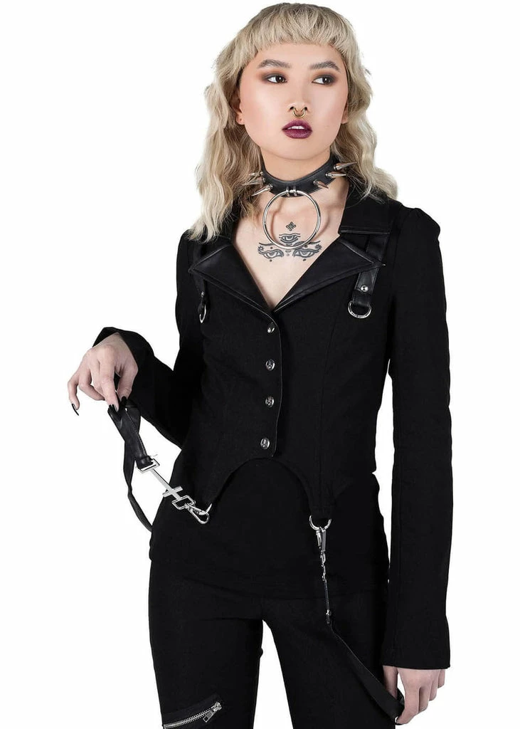 Killstar Office Demon Jacket Black 5 Killstar Office Demon Jacket Black - Image 3