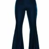 Killstar Moondance Velvet 70's Broek Sapphire Blue -KILLSTAR Sales Store killstar KSRA003887 moondance trousers saph 0 1024x1024