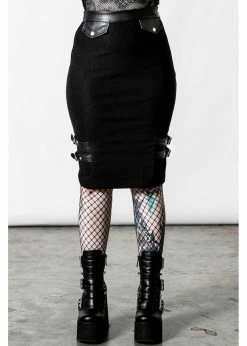 Killstar Bayonet Pencil Skirt Black -KILLSTAR Sales Store killstar KSRA004035 bayonet pencil skirt blk 0 1024x1024