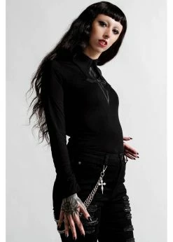 Killstar Morissa Cross Top Black -KILLSTAR Sales Store killstar KSRA004057 morissa top blk 1 1024x1024