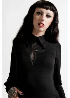 Killstar Morissa Cross Top Black -KILLSTAR Sales Store killstar KSRA004057 morissa top blk 2 1024x1024
