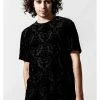 Killstar Poe Velvet T-Shirt Black