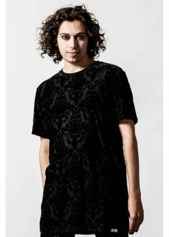 Killstar Poe Velvet T-Shirt Black