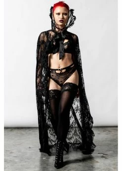 Killstar Vampyren Lace Cape Black 10 Killstar Vampyren Lace Cape Black -KILLSTAR Sales Store killstar KSRA004445 vampyren lace cape blk 1 1024x1024