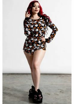 Killstar Haunted Pumpkin Pyjama Shorts Black -KILLSTAR Sales Store killstar KSRA004605 haunted pumpkin pj short 2 baf9dc7a c3b9 4132 abce 41be6fd8f853 1024x1024