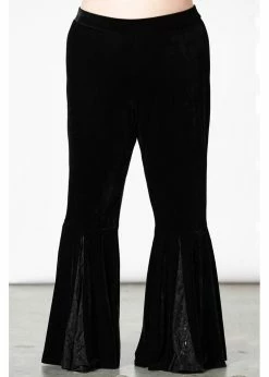 Killstar Marisol Velvet 70's Flare Bell Bottoms Trousers Black -KILLSTAR Sales Store killstar KSRA005109 marisol trousers blk 0 e256d56c fcd4 4cb2 baba 72dbe5789472 1024x1024