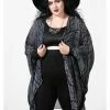 Killstar Obscurum Chiffon Wicked Wood Cardigan Black