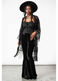 Killstar Witch Hazel Lace Kimono Black -KILLSTAR Sales Store killstar KSRA005529 witch hazel kimono blk 0 1024x1024