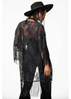 Killstar Witch Hazel Lace Kimono Black -KILLSTAR Sales Store killstar KSRA005529 witch hazel kimono blk 1 1024x1024