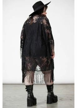 Killstar Witch Hazel Lace Kimono Black -KILLSTAR Sales Store killstar KSRA005529 witch hazel kimono blk 3 1024x1024