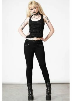 Killstar Hardy Lace-Up Vest Top Black -KILLSTAR Sales Store killstar KSRA005569 hardy top blk 2 1024x1024