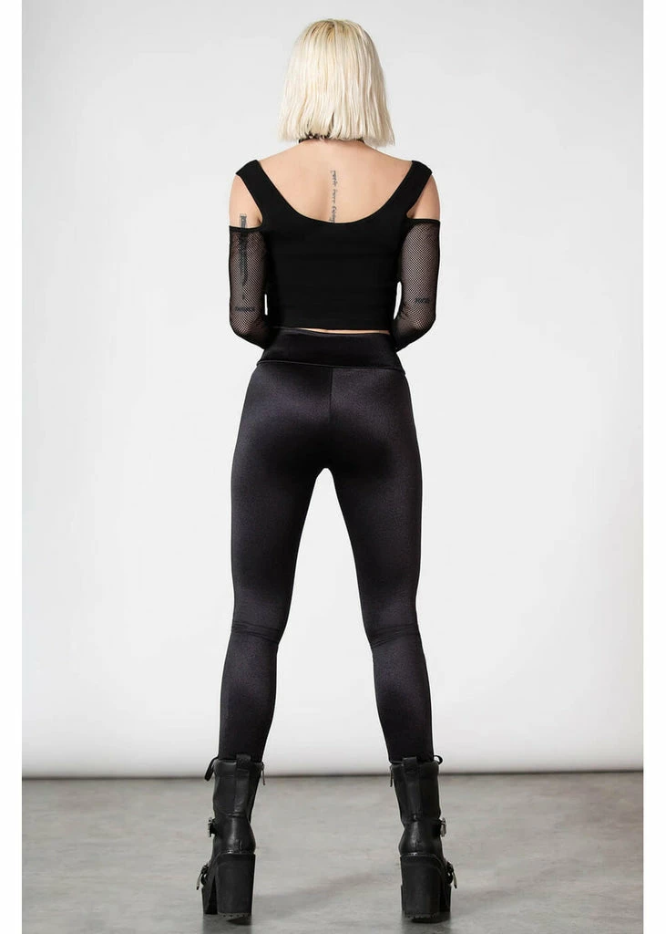 Killstar Hardcore Pentagram Leggings Black 7 Killstar Hardcore Pentagram Leggings Black - Image 5