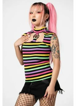 Killstar Rainbow Warrior Top Multi