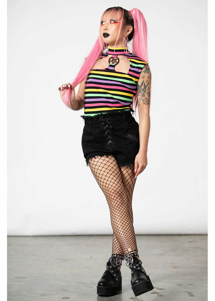 Killstar Rainbow Warrior Top Multi 4 Killstar Rainbow Warrior Top Multi - Image 2