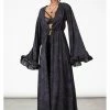 Killstar Corela Chiffon Duster Black