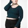 Killstar Chimera Stripe Top Green -KILLSTAR Sales Store killstar KSRA006232 chimera top green 0 44c53fa7 94a7 483a b180 344f3f9d2e53 1024x1024