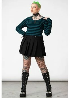 Killstar Chimera Stripe Top Green -KILLSTAR Sales Store killstar KSRA006232 chimera top green 2 1b08928d 245e 4bef 8463 b57b713d547f 1024x1024