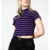 Killstar Malkin Stripe Crop Top Purple 1 Killstar Malkin Stripe Crop Top Purple -KILLSTAR Sales Store killstar KSRA006233 malkin crop top purple 2 d8601aa4 9c9d 4bd5 a578 b8d34e6851cd 1024x1024