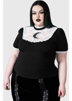 Killstar Wish Upon A Moon Top Black -KILLSTAR Sales Store killstar KSRA007089 wish upon a moon top blk 1 1024x1024