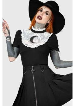 KILLSTAR Sales Store -KILLSTAR Sales Store killstar KSRA007089 wish upon a moon top blk 4 1024x1024